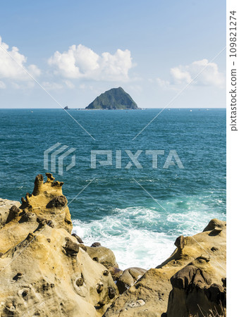 View of the Keelung Islet from Heping Island Park in Keelung City, Taiwan. View of the Keelung Islet from Heping Island Park in Keelung City, Taiwan. 109821274
