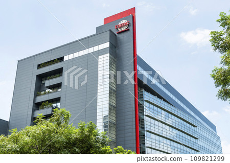 Taiwan Semiconductor Manufacturing Company (TSMC) plant in Hsinchu Science Park, Taiwan, TSMC is the world's largest dedicated independent semiconductor foundry. 109821299