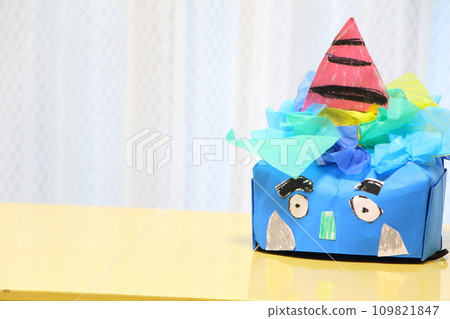 Children Kindergarten Handmade Oni Mask Setsubun 109821847