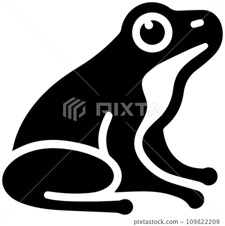 frog icon black 109822209