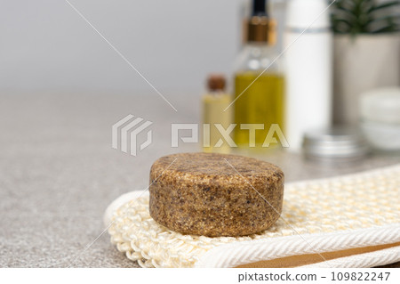 Solid shampoo for hair. Natural eco-friendly organic cosmetics 109822247
