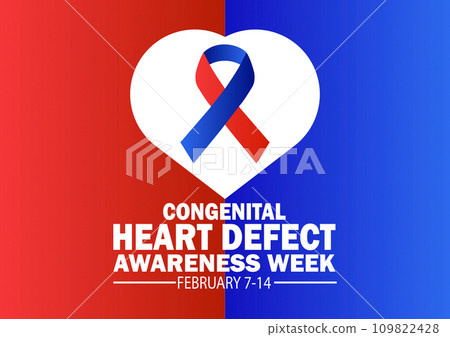 Congenital Heart Defect Awareness Week Vector illustration Congenital Heart Defect Awareness Week Vector illustration 109822428