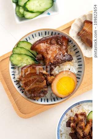 紅燒豬肉飯台式肉so蒲燒飯風扇 109822654