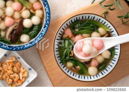 湯圓 冬至 鹹湯圓 紅色 白色 粉色 Tang yuan タンユエン 団子 湯圓 冬至 鹹湯圓 紅色 白色 粉色 Tang yuan タンユエン 団子 109822688