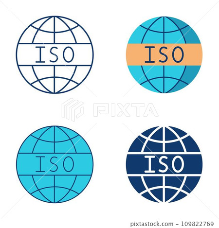 ISO quality standard icon set 109822769