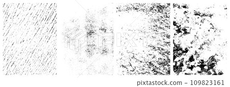 Black and white grunge. Distress overlay texture. Abstract surface dust and rough dirty wall background concept. Distress illustration simply place over object to create grunge effect. Vector EPS10. Black and white grunge. Distress overlay texture. Abstract surface dust and rough dirty wall background concept. Distress illustration simply place over object to create grunge effect. Vector EPS10. 109823161