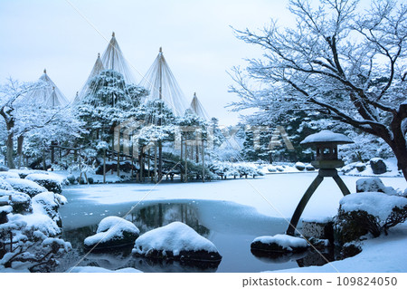 Snow falling Kenrokuen Snow falling Kenrokuen 109824050