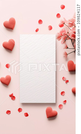 AI-generated content. Greeting Card Mockup with Copy Space 109824117