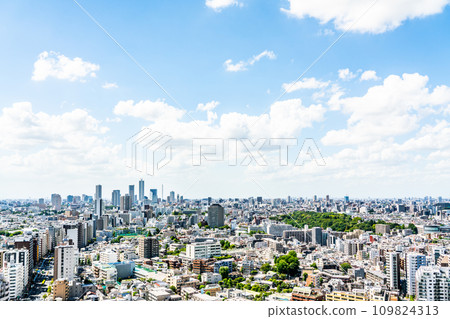 藍天蔓延的住宅區 藍天蔓延的住宅區 109824313