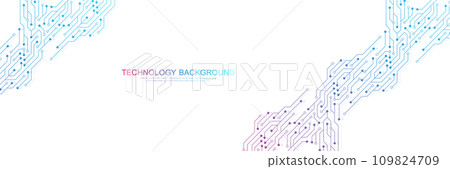 Abstract background with technology circuit board texture. Modern electronic motherboard texture. Engineering and communication concept for header, web banner, website, presentation. Abstract background with technology circuit board texture. Modern electronic motherboard texture. Engineering and communication concept for header, web banner, website, presentation. 109824709