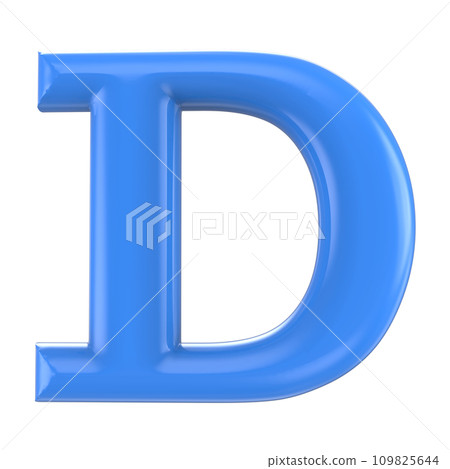 Sign Number And letter made from 3d render 109825644