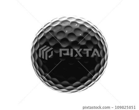 Backlit golf ball 3DCG Backlit golf ball 3DCG 109825851