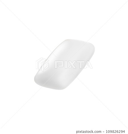 3D white chewing gum pad 109826294