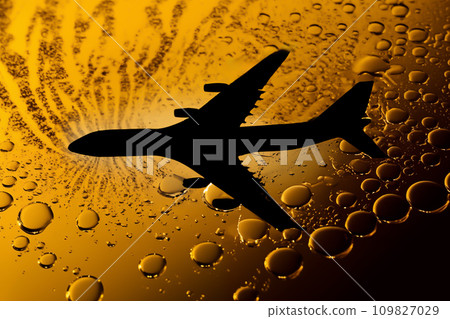 Airplane on Cooking Oil as petroleum. Airplane on Cooking Oil as petroleum. 109827029