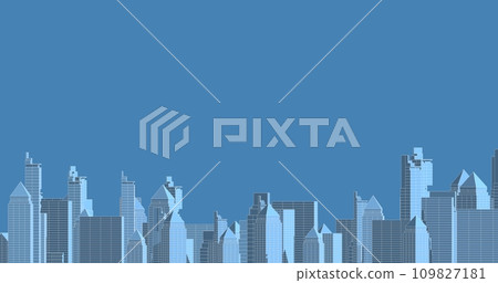 Greater commercial and investment center It is the center of offices, banks, residences, hotels, shopping malls, Sketch 3D illustration. 109827181