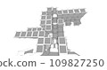 Modern architecture in a beautiful metropolisFreehand line drawing illustration, 3D illustration. 109827250