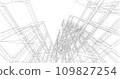 Modern architecture in a beautiful metropolisFreehand line drawing illustration, 3D illustration. 109827254
