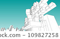 Modern architecture in a beautiful metropolisFreehand line drawing illustration, 3D illustration. 109827258