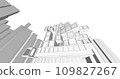 Modern architecture in a beautiful metropolisFreehand line drawing illustration, 3D illustration. 109827267