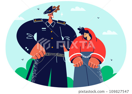 Police officer arrest teen child 109827547