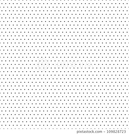 Dotted graph paper with grid. Polka dot pattern, geometric seamless texture for calligraphy drawing or writing. Blank sheet of note paper, school notebook. Vector illustration 109828723