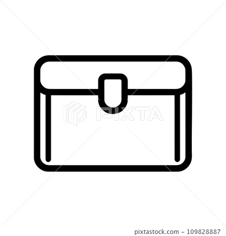 Laptop handbag icon. Notebook case, businessman, briefcase. Vector illustration Laptop handbag icon. Notebook case, businessman, briefcase. Vector illustration 109828887