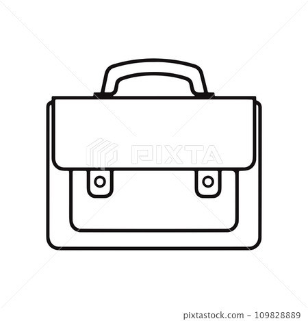Work Bag icon. briefcase symbol. business bag outline. 109828889