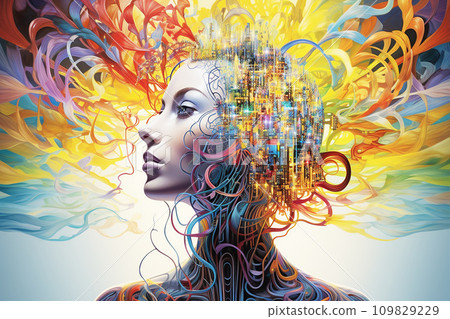 Seamless integration of mind and cognition, portraying intricate neural connections in a visually appealing and harmonious manner Seamless integration of mind and cognition, portraying intricate neural connections in a visually appealing and harmonious manner 109829229
