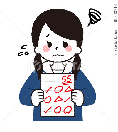 Test results. Students who score average or low scores. Test results. Students who score average or low scores. 109830718