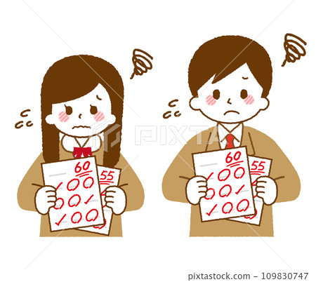 檢測結果。取得平均分數或低分的學生。 109830747