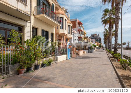 Comfortable apartment buildings on Vilassar de Mar street Comfortable apartment buildings on Vilassar de Mar street 109831120