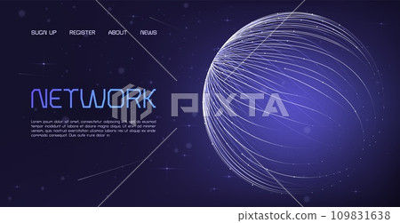 Blockchain landing page. Digital technology. Network connect. Big data. World globe. Tech cloud or hub. Global map. Bank hologram. Website template. Cyberspace design. Vector background Blockchain landing page. Digital technology. Network connect. Big data. World globe. Tech cloud or hub. Global map. Bank hologram. Website template. Cyberspace design. Vector background 109831638