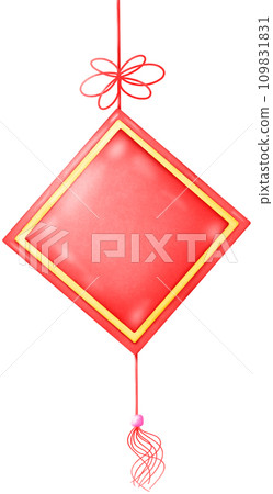 Red paper New Year decorations 109831831