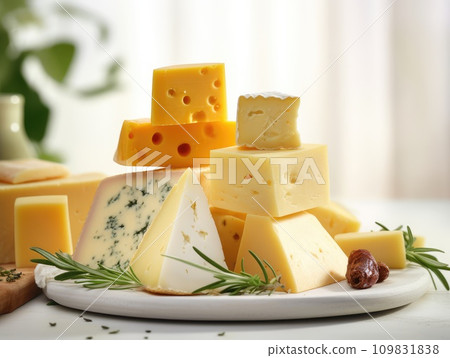 AI-generated content. A Delicious Plate of Cheese and Grapes 109831838