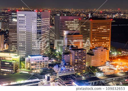 [Kanagawa Prefecture] Kawasaki city night view 109832653