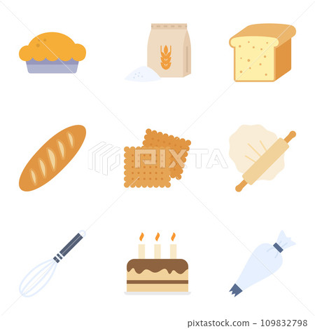 Baking editable stroke icon set. - Stock Illustration [109832798] - PIXTA