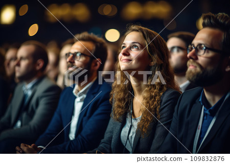 Tech-Packed Conference Engaged Audience at Innovation Keynote in Business Technology Summit. created with Generative AI Tech-Packed Conference Engaged Audience at Innovation Keynote in Business Technology Summit. created with Generative AI 109832876