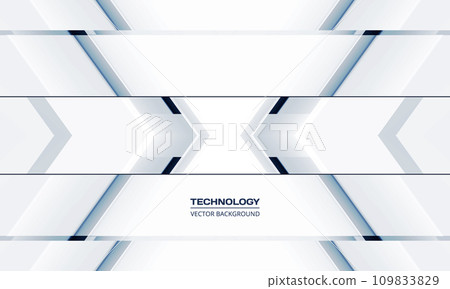 White and dark blue 3D abstract technology background with arrows. White geometric futuristic modern abstract gaming banner design. White and dark blue 3D abstract technology background with arrows. White geometric futuristic modern abstract gaming banner design. 109833829