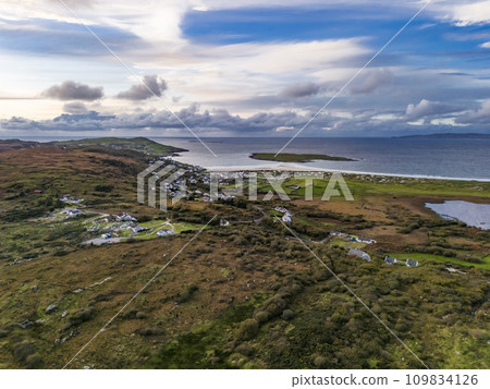 Aerial view of Naran by Portnoo in County Donegal - Ireland Aerial view of Naran by Portnoo in County Donegal - Ireland 109834126
