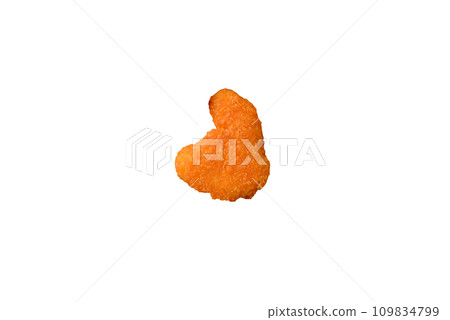 Delicious fresh crispy chicken nuggets on a dark concrete background 109834799