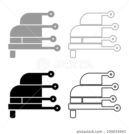 Car diagnosis service hardware computer diagnostics condition concept high technology tech autoscanning analysis repair set icon grey black color vector illustration image solid fill outline contour Car diagnosis service hardware computer diagnostics condition concept high technology tech autoscanning analysis repair set icon grey black color vector illustration image solid fill outline contour 109834943