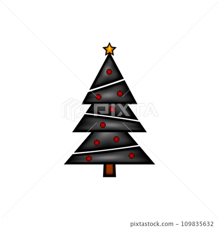 Christmas tree icon. 109835632