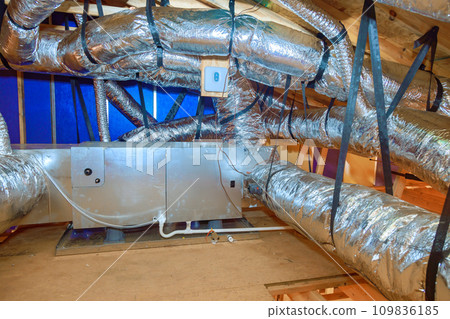 Process of installing an HVAC system in new home using gas heating Process of installing an HVAC system in new home using gas heating 109836185