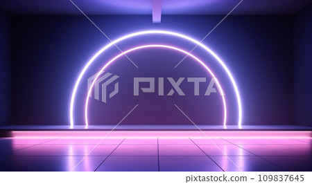 futuristicallydesigned neon arch futuristicallydesigned neon arch 109837645