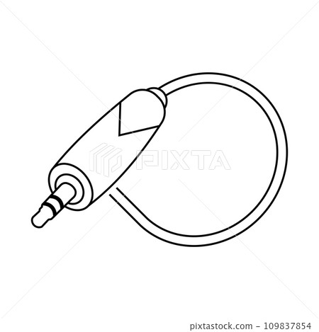 Audio jack icon Audio jack icon 109837854