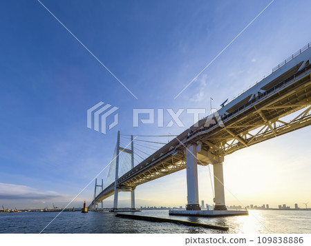 從大黑碼頭看橫濱灣大橋 / 日本橫濱 109838886