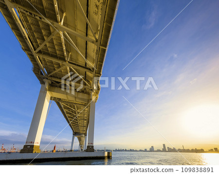 從大黑碼頭看橫濱灣大橋 / 日本橫濱 109838891
