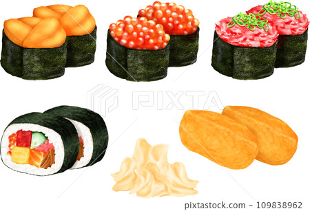 壽司軍艦海藻捲稻荷加里 109838962