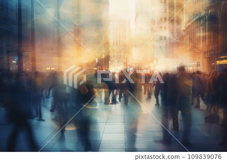 Blurred fuzzy city landscape Blurred fuzzy city landscape 109839076