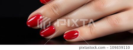 Women's red nail design Women's red nail design 109839110